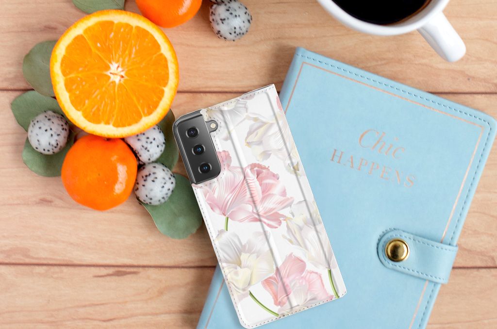 Samsung Galaxy S21 Plus Smart Cover Lovely Flowers - B2C Telecom