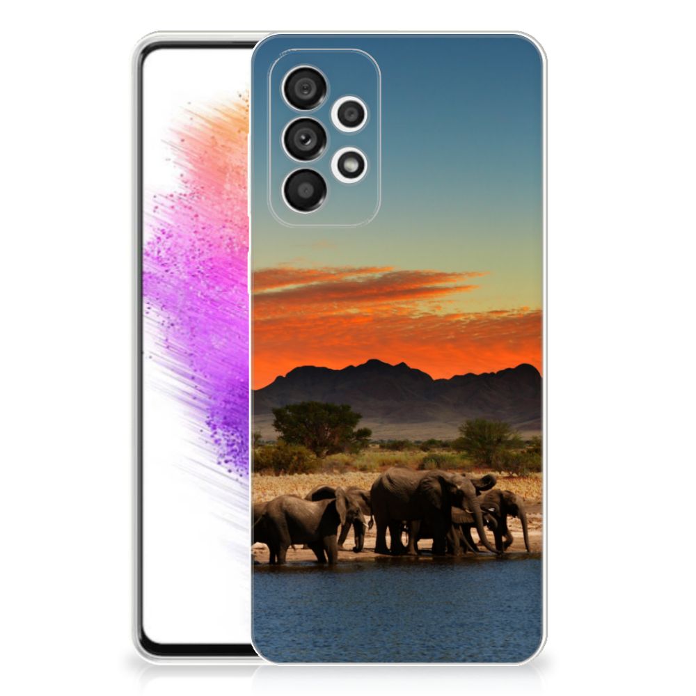 Samsung Galaxy A73 5G TPU Hoesje Olifanten B2C Telecom
