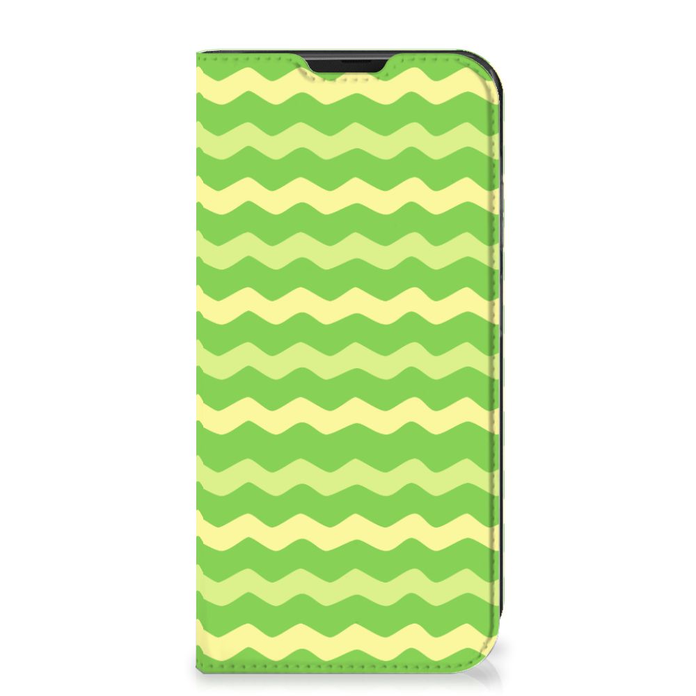 Samsung Galaxy Xcover 6 Pro Hoesje met Magneet Waves Green - B2C Telecom