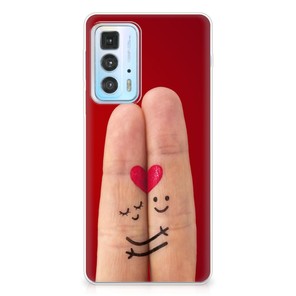 Motorola Edge 20 Pro Silicone Back Cover Liefde - Origineel Romantisch Cadeau B2C Telecom