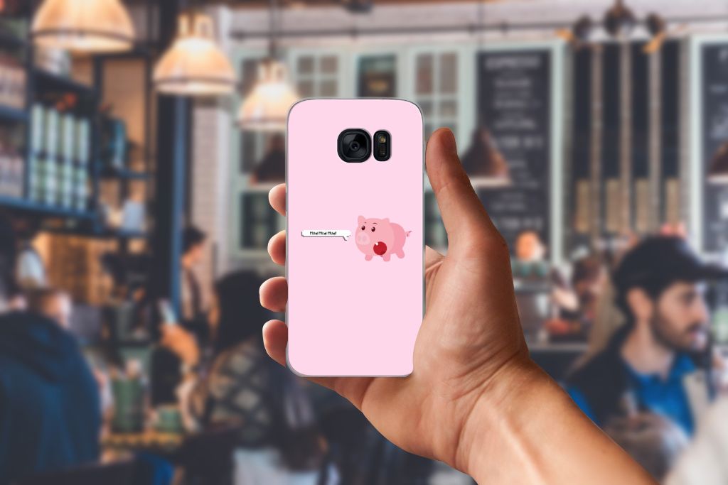Samsung Galaxy S7 Telefoonhoesje met Naam Pig Mud