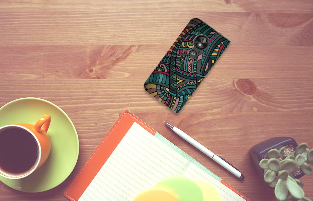 Motorola Moto E5 Play Hoesje met Magneet Aztec