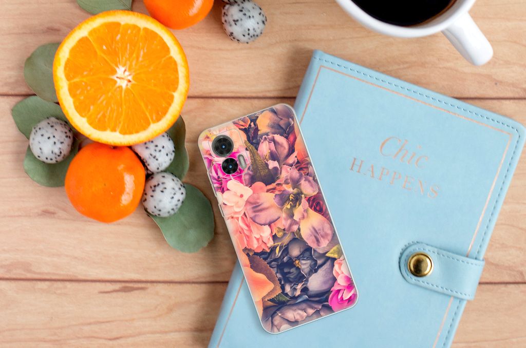 Motorola Edge 30 Neo TPU Case Bosje Bloemen B2C Telecom
