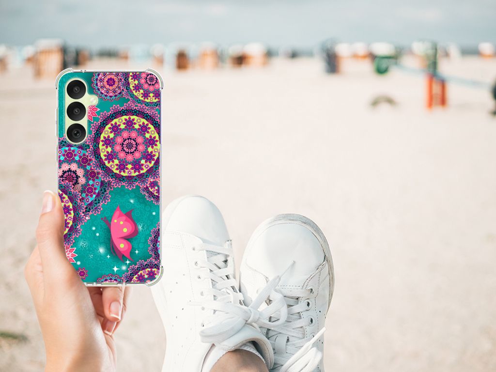 Samsung Galaxy A35 Back Cover Cirkels en Vlinders B2C Telecom