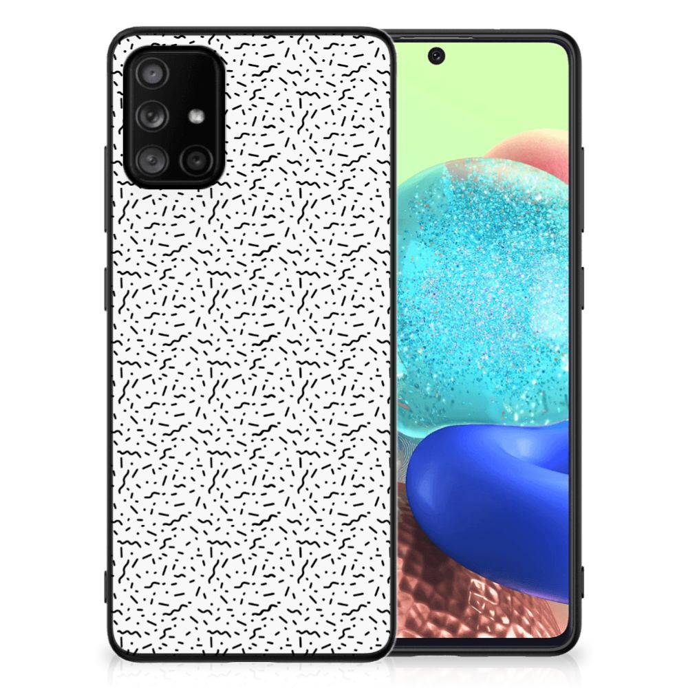 Samsung Galaxy A71 Back Case Stripes Dots