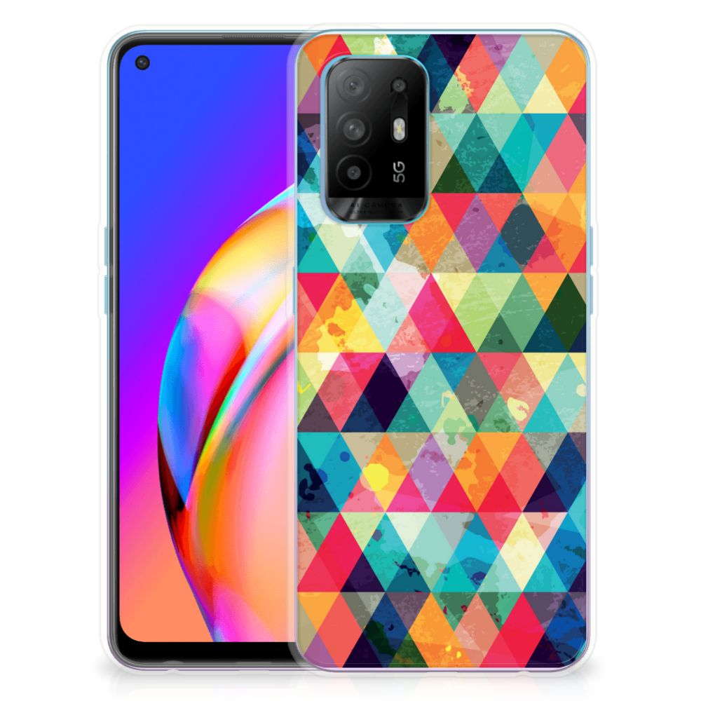 OPPO A94 5G | Reno5 Z TPU bumper Geruit B2C Telecom