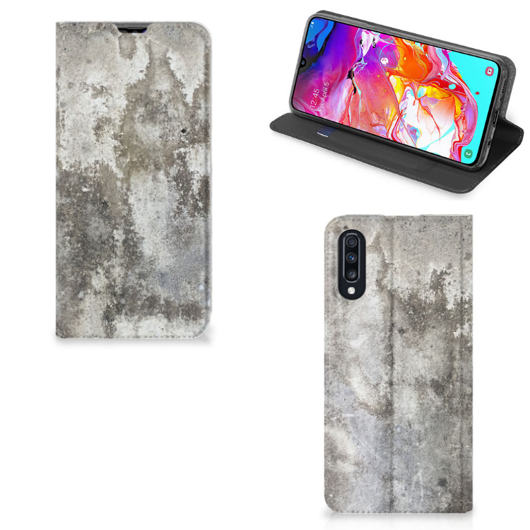 Samsung Galaxy A70 Standcase Beton Print