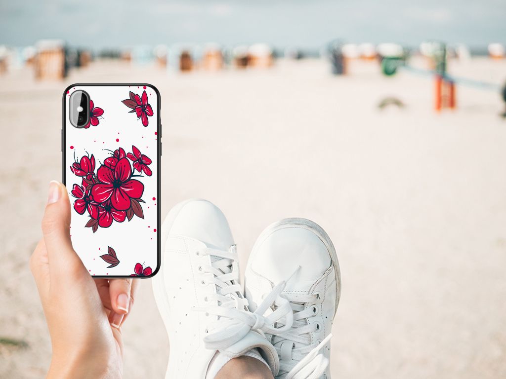 iPhone X | Xs Bloemen Hoesje Blossom Red B2C Telecom