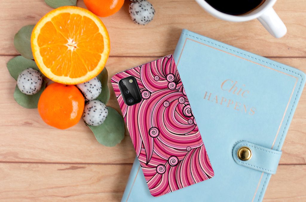 Samsung Galaxy A41 Bookcase Swirl Pink - B2C Telecom