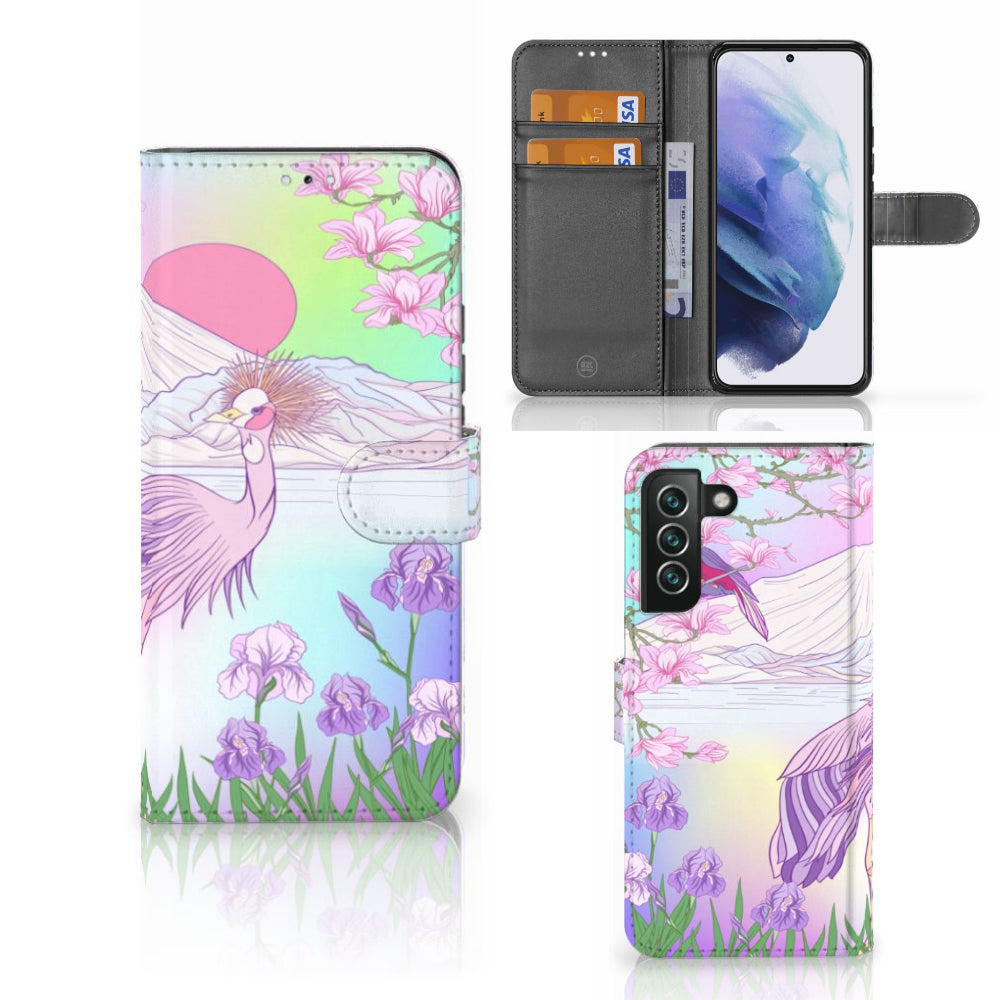 Samsung Galaxy S22 Plus Telefoonhoesje met Pasjes Bird