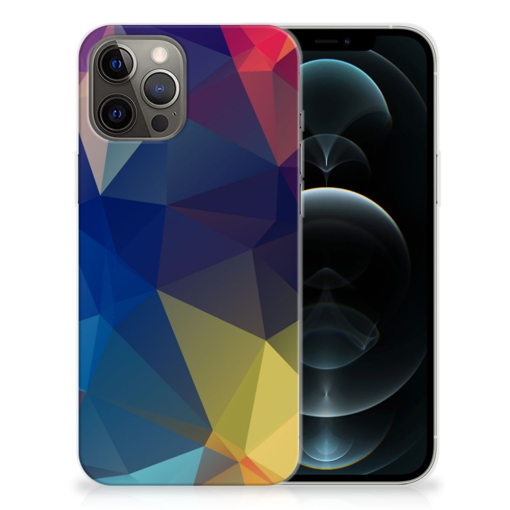 iPhone 12 Pro Max TPU Hoesje Polygon Dark B2C Telecom