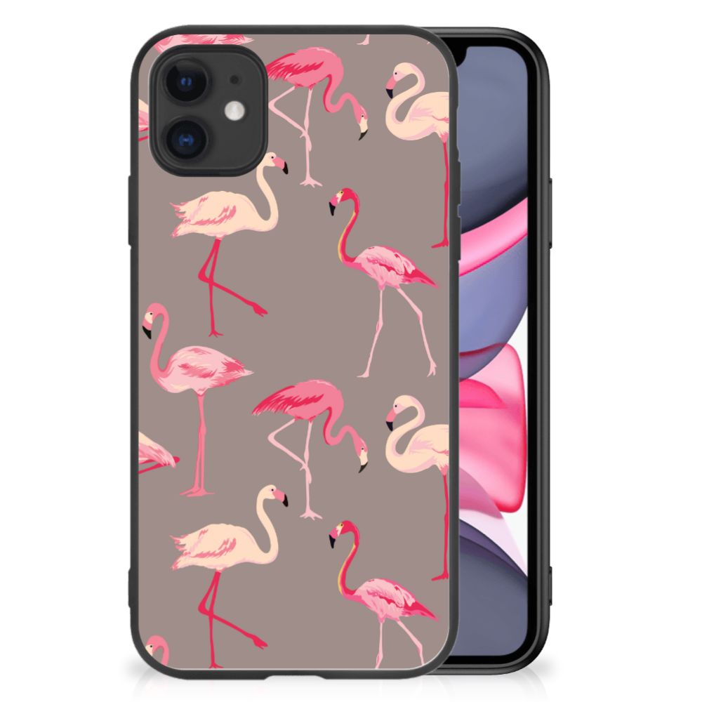 iPhone 11 Dierenprint Telefoonhoesje Flamingo B2C Telecom