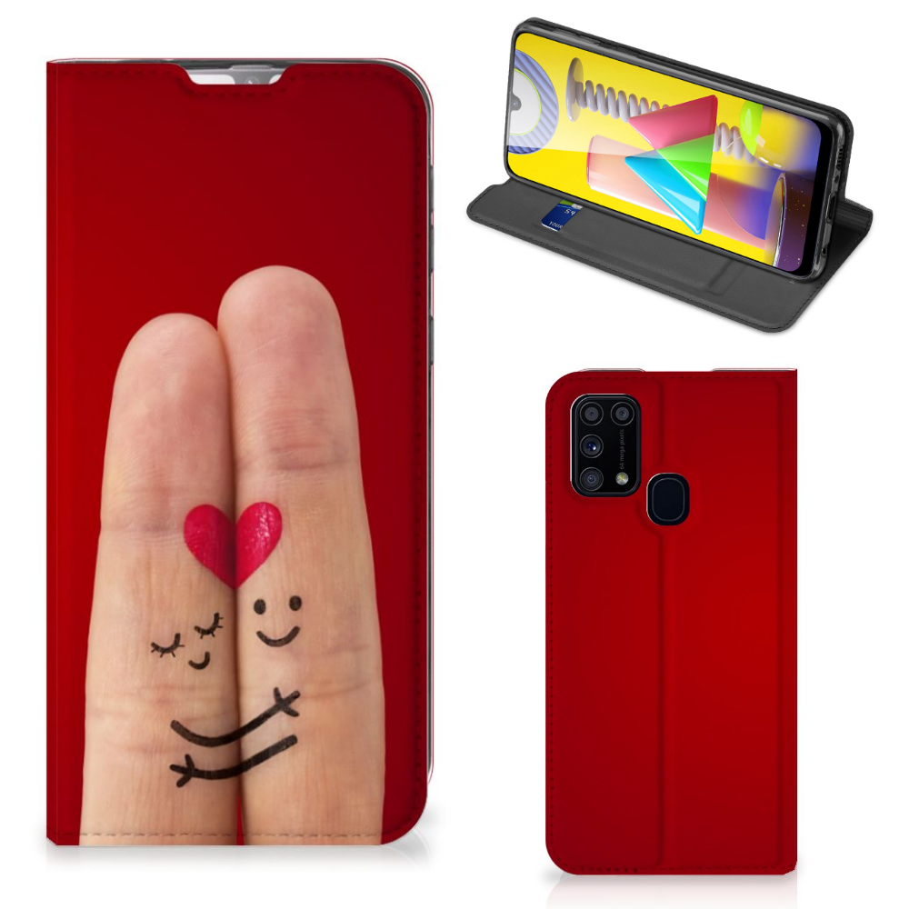 Samsung Galaxy M31 Hippe Standcase Liefde - Origineel Romantisch Cadeau - B2C Telecom