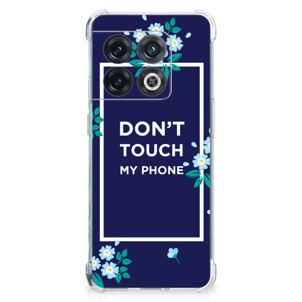 OnePlus 10 Pro Anti Shock Case Flowers Blue DTMP