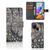 Samsung Galaxy A21s Telefoonhoesje met Pasjes Krokodillenprint