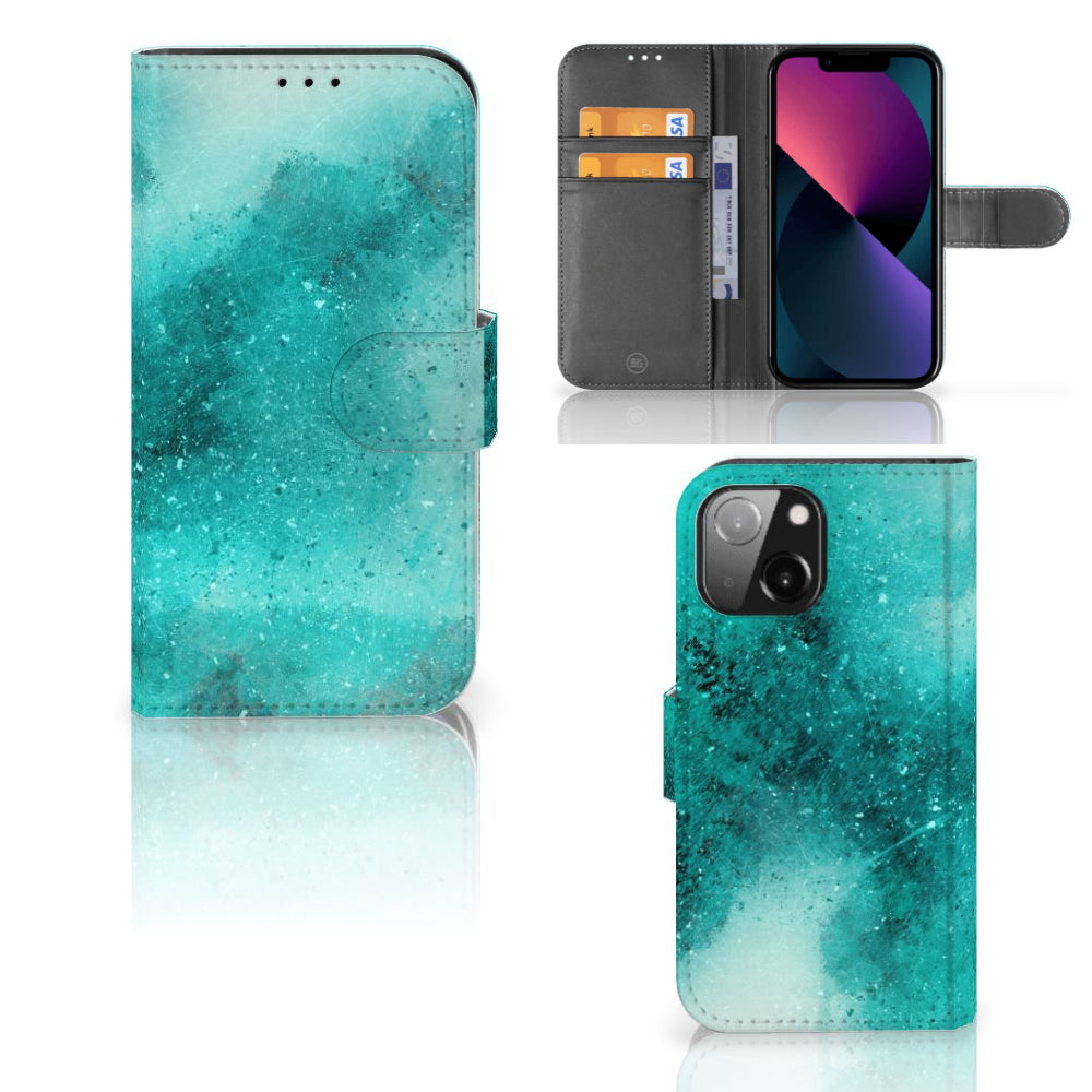 Hoesje iPhone 13 Mini Painting Blue