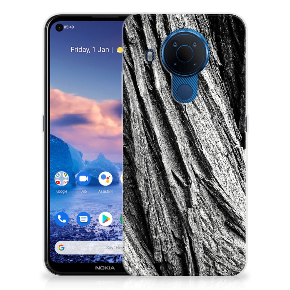 Bumper Hoesje Nokia 5.4 Boomschors Grijs