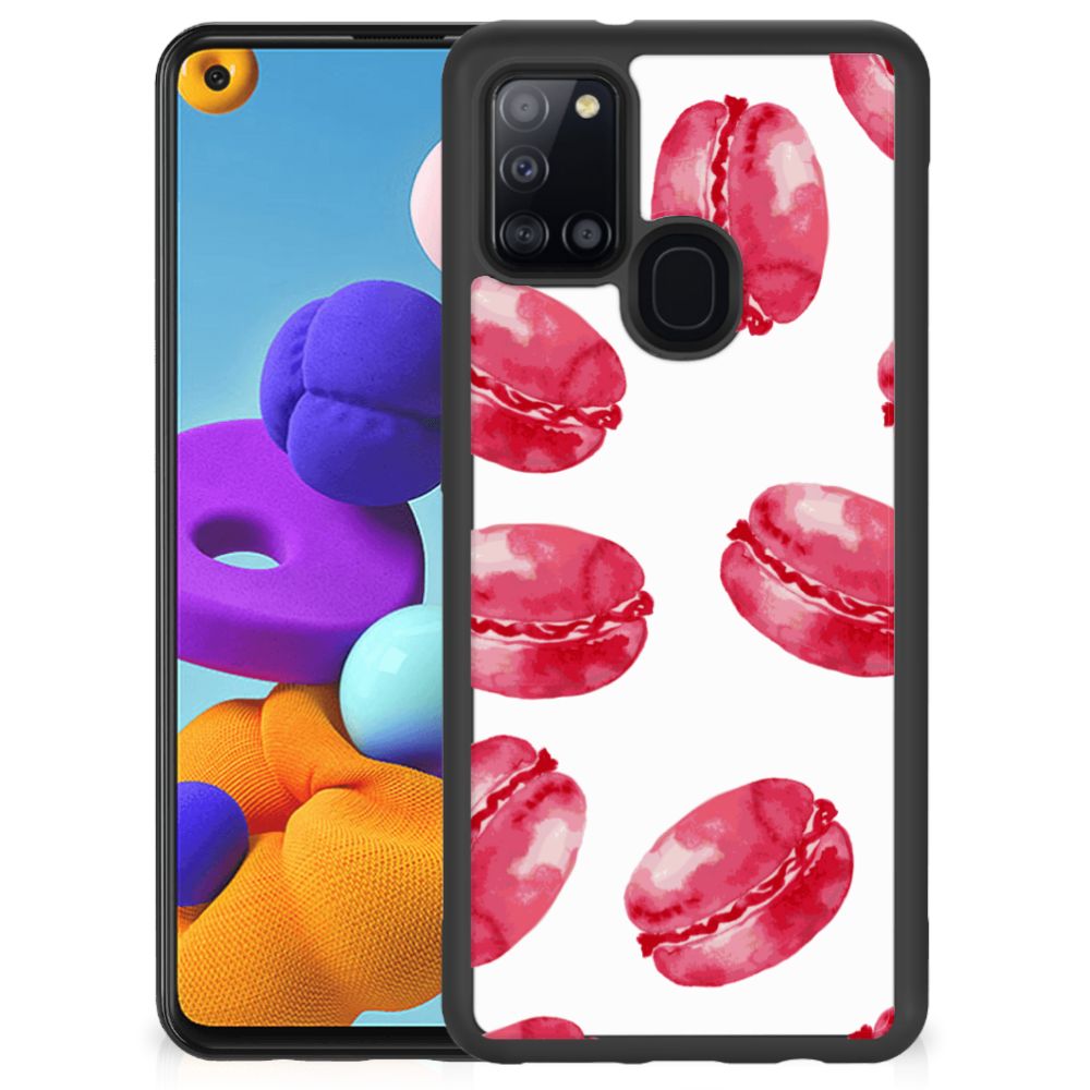 Samsung Galaxy A21s Silicone Case Pink Macarons B2C Telecom