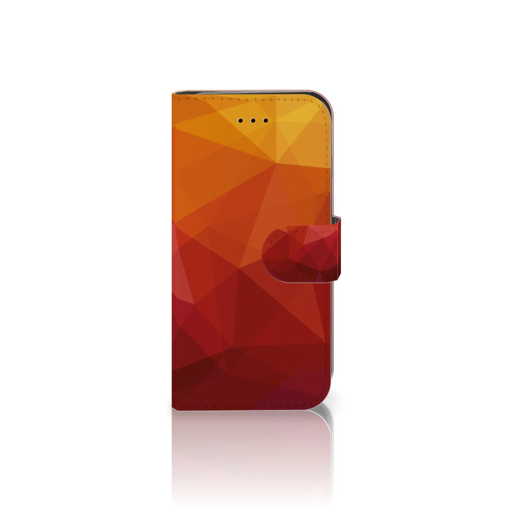 Book Case voor iPhone 7 | 8 | SE (2020) | SE (2022) Polygon Red