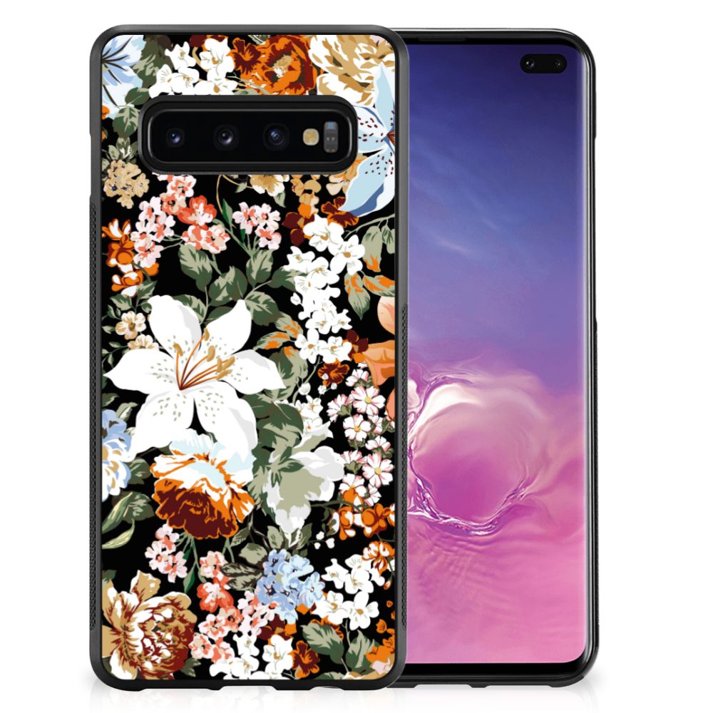 Skin Case voor Samsung Galaxy S10+ Dark Flowers B2C Telecom