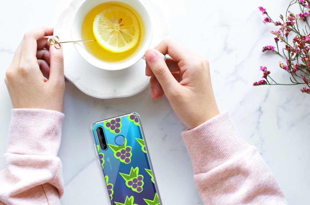Huawei P30 Lite Beschermhoes Druiven