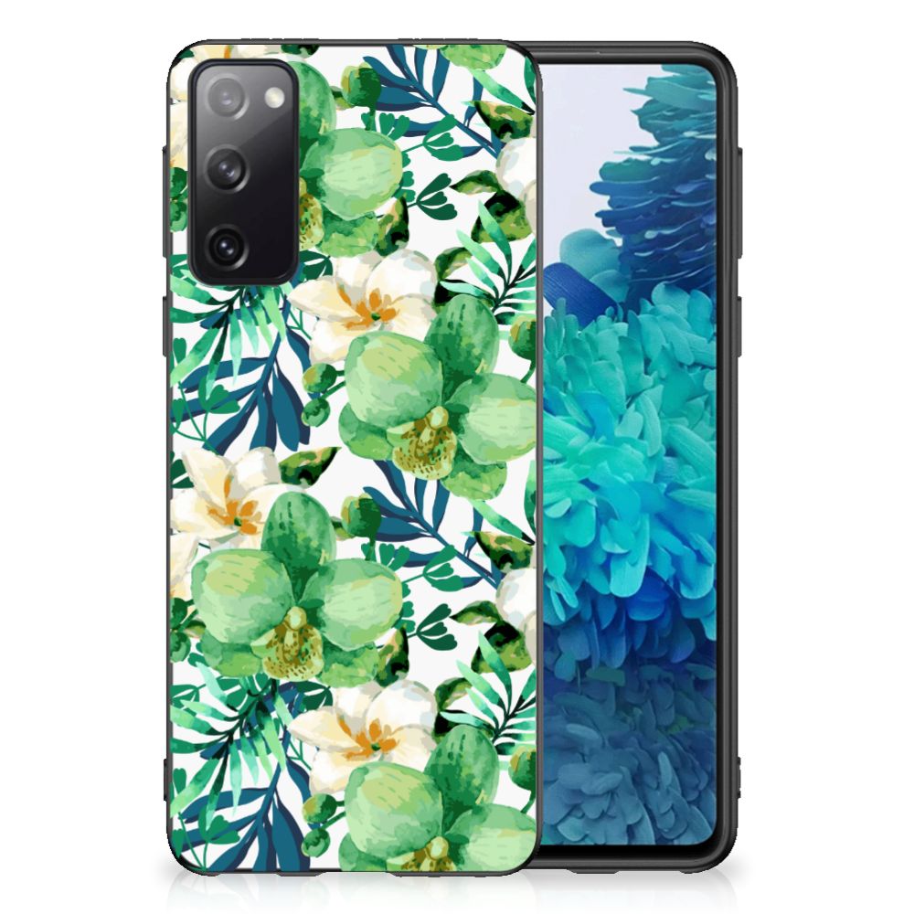 Samsung Galaxy S20 Skin Case Orchidee Groen