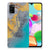 Samsung Galaxy A41 TPU Siliconen Hoesje Marble Blue Gold B2C Telecom