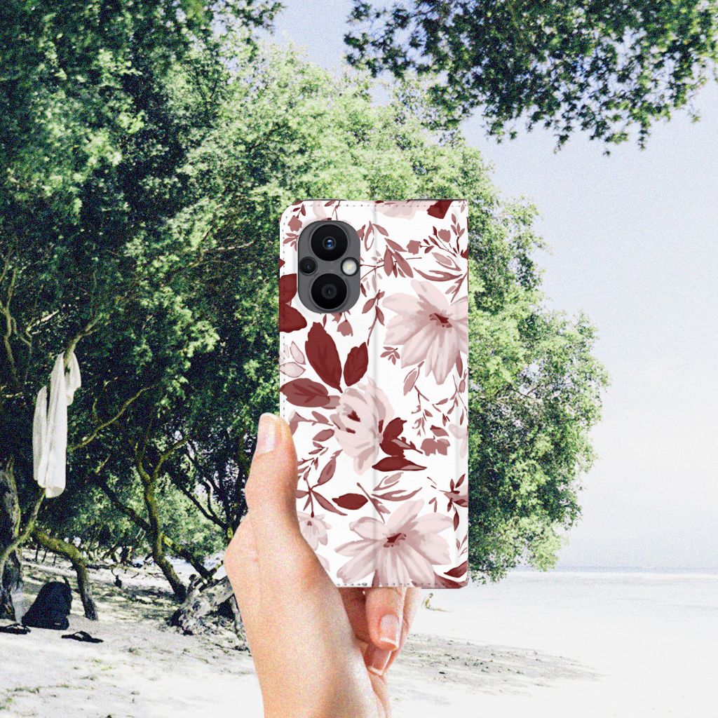 Bookcase OPPO Reno8 Lite Watercolor Flowers - B2C Telecom