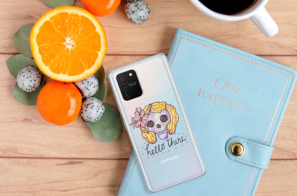 Silicone Back Case Samsung Galaxy S10 Lite Boho Skull B2C Telecom