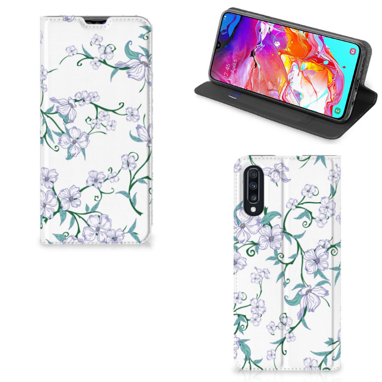 Samsung Galaxy A70 Uniek Smart Cover Blossom White