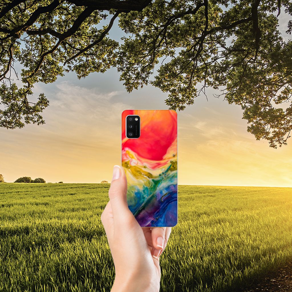 Hoesje maken Samsung Galaxy A41 Watercolor Dark B2C Telecom