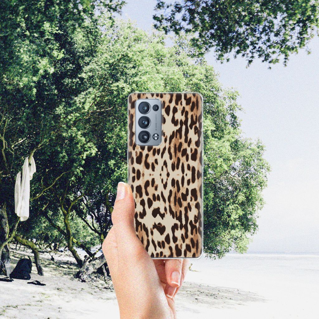 OPPO Reno 6 Pro Plus 5G TPU Hoesje Leopard B2C Telecom