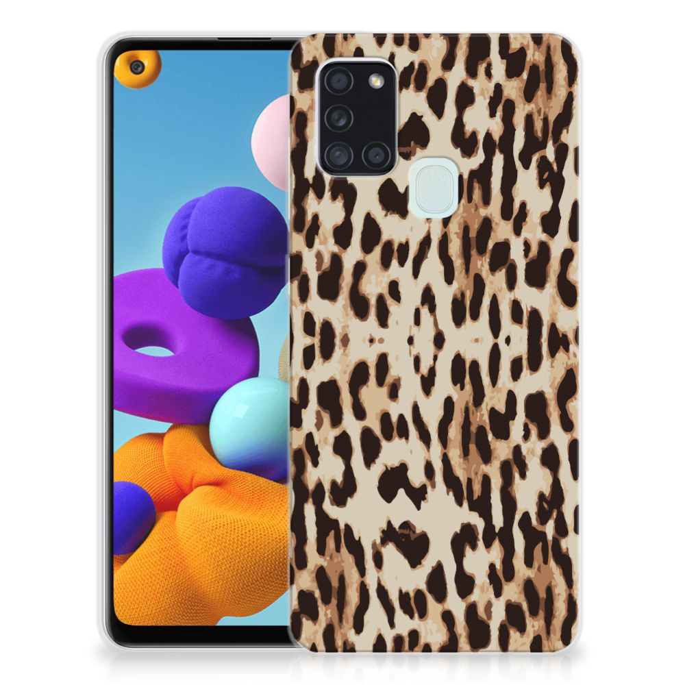 Samsung Galaxy A21s TPU Hoesje Leopard