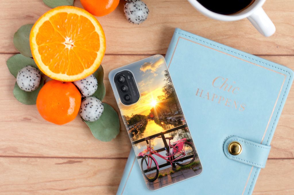 Motorola Moto G52/G82 Siliconen Back Cover Amsterdamse Grachten B2C Telecom