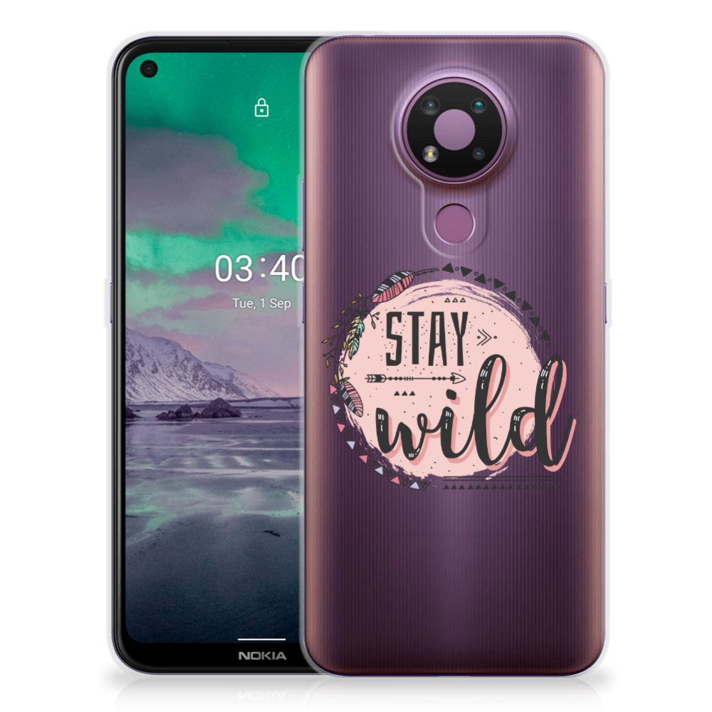 Nokia 3.4 Telefoonhoesje met Naam Boho Stay Wild B2C Telecom