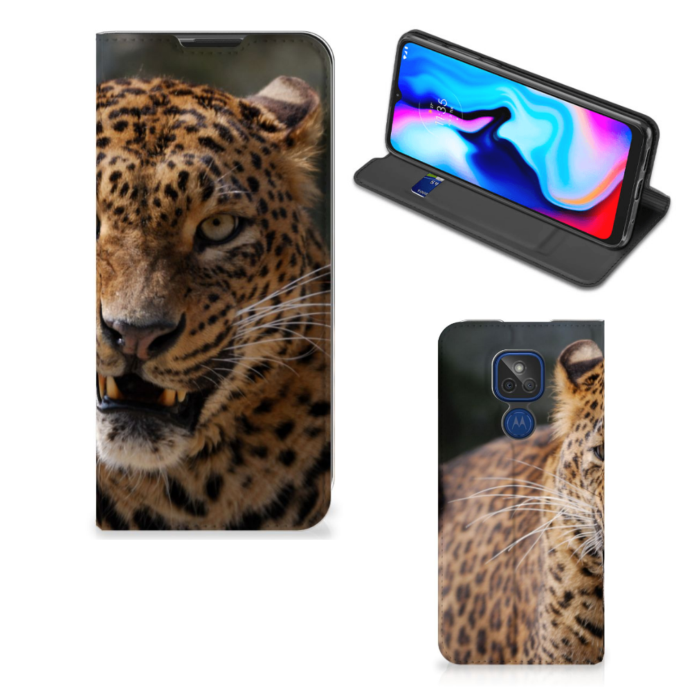 Motorola Moto G9 Play Hoesje maken Luipaard - B2C Telecom