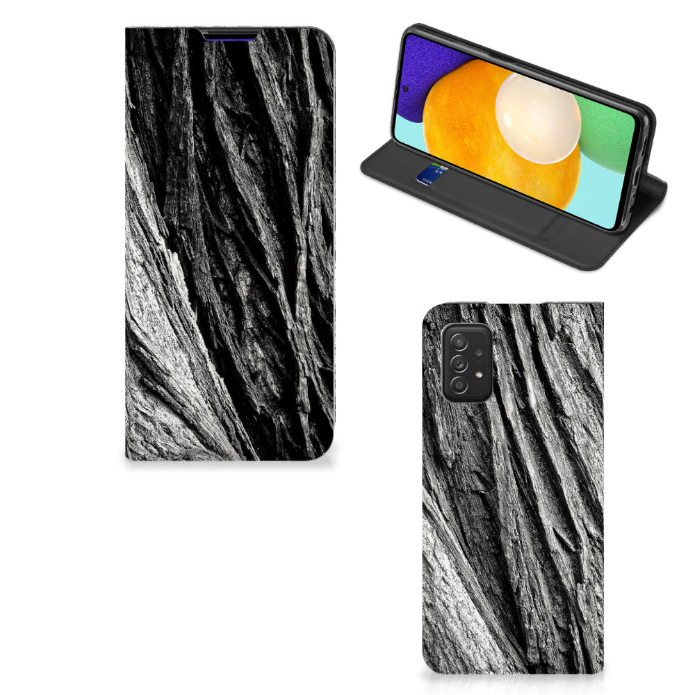 Book Wallet Case Samsung Galaxy A03s Boomschors Grijs