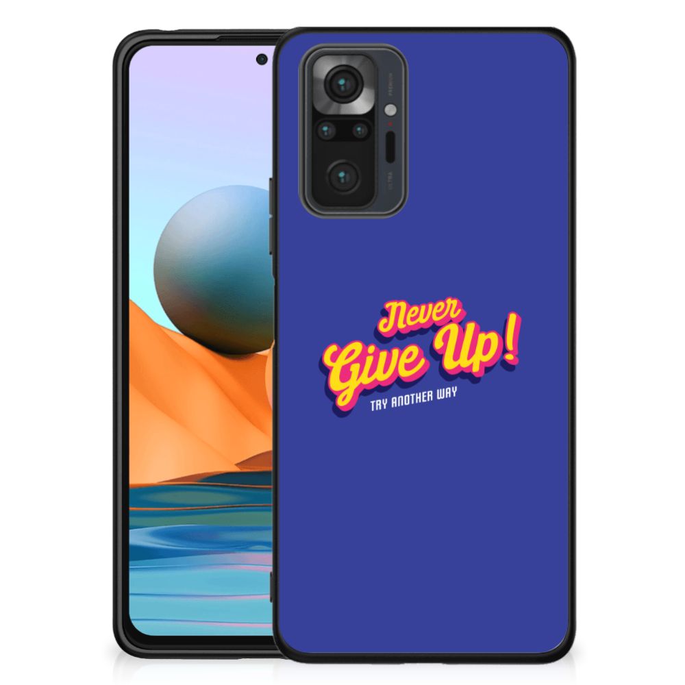 Xiaomi Redmi Note 10 Pro Telefoon Hoesje met tekst Never Give Up B2C Telecom