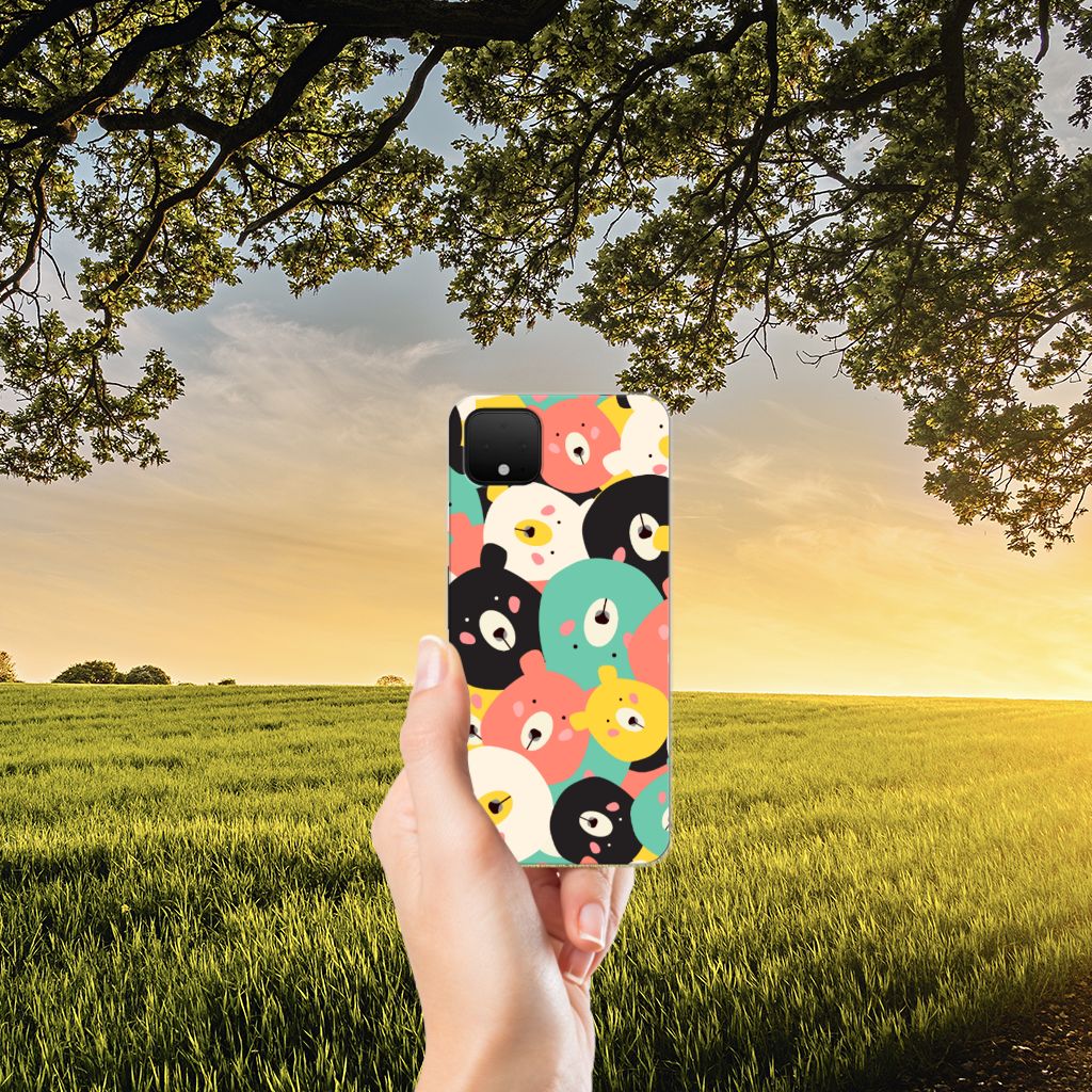 Google Pixel 4 XL Telefoonhoesje met Naam Bears B2C Telecom