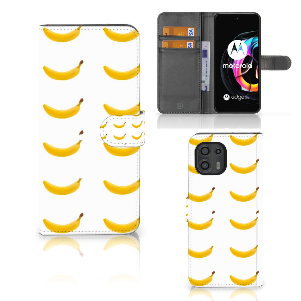Motorola Edge 20 Lite Book Cover Banana