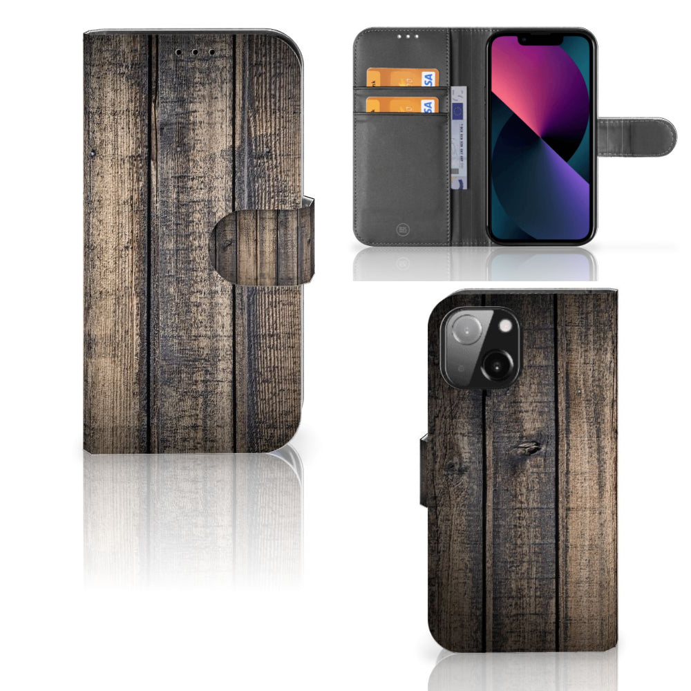 iPhone 13 Mini Book Style Case Steigerhout