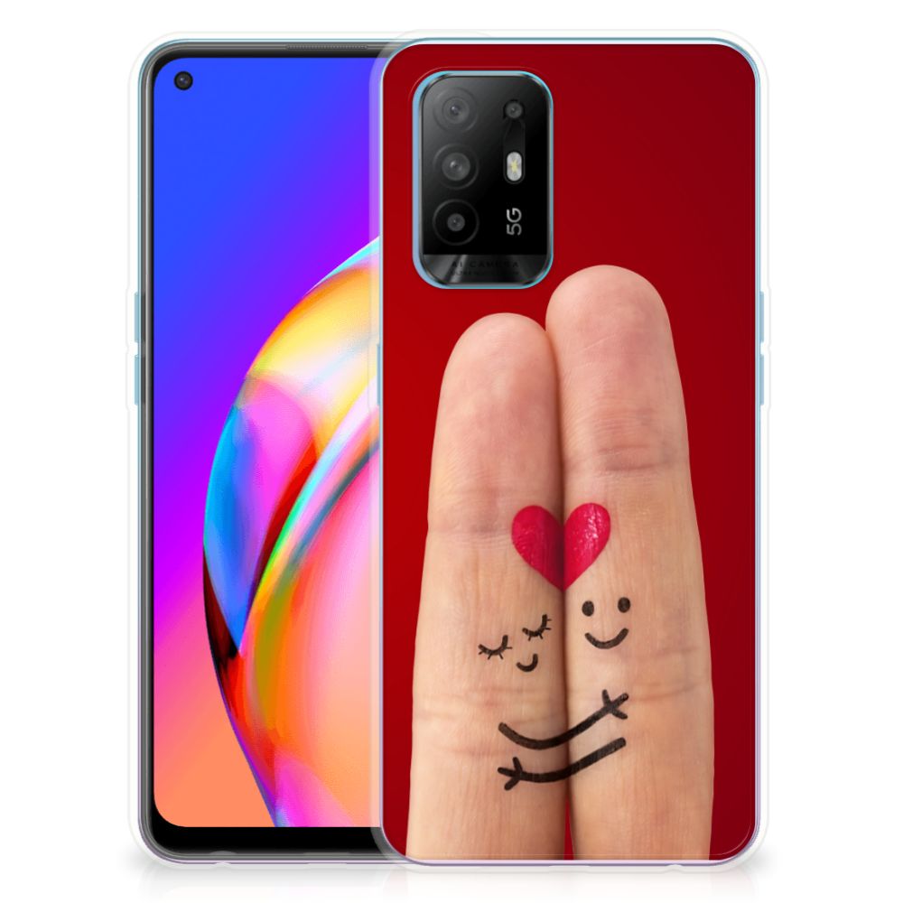 OPPO A94 5G | Reno5 Z Silicone Back Cover Liefde - Origineel Romantisch Cadeau B2C Telecom