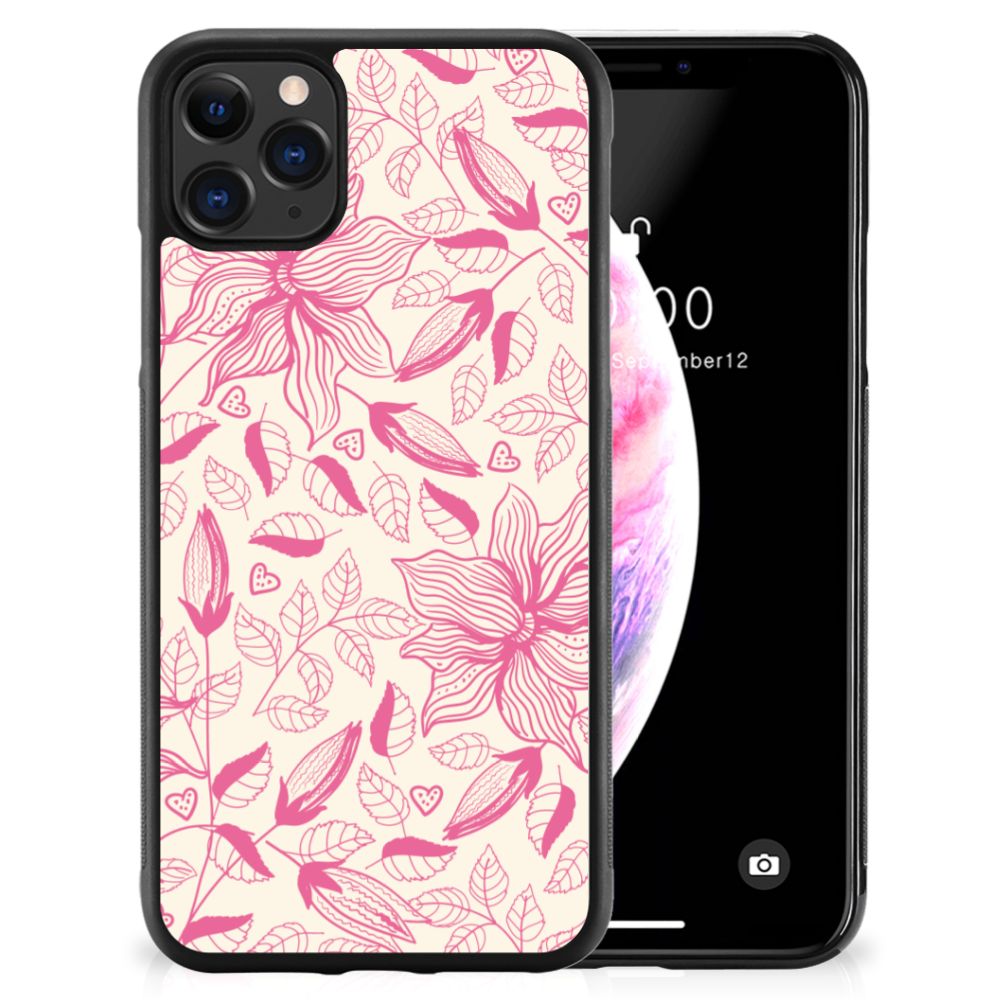Apple iPhone 11 Pro Max Skin Case Pink Flowers B2C Telecom