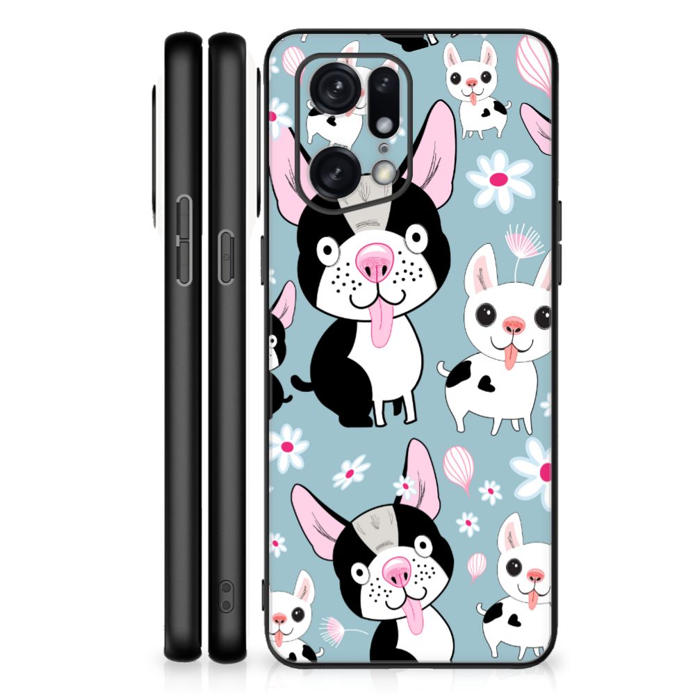 OPPO Find X5 Pro Dierenprint Telefoonhoesje Hondjes B2C Telecom