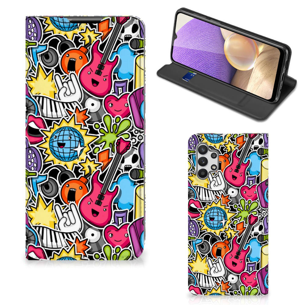 Samsung Galaxy A32 5G Hippe Standcase Punk Rock - B2C Telecom