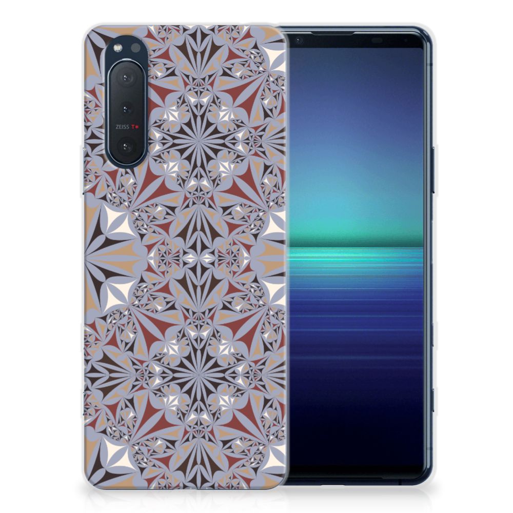 Sony Xperia 5II TPU Siliconen Hoesje Flower Tiles B2C Telecom