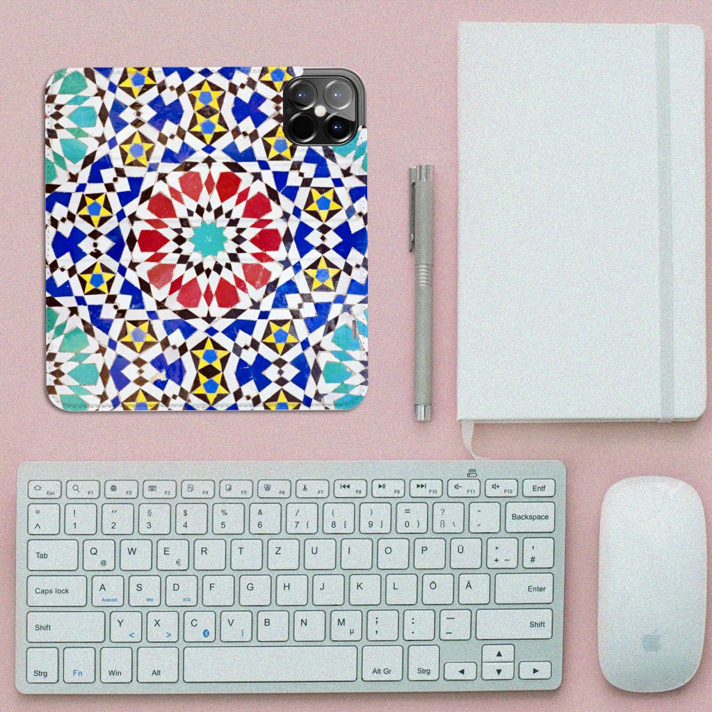 iPhone 12 Pro Max Standcase Mozaïek - B2C Telecom