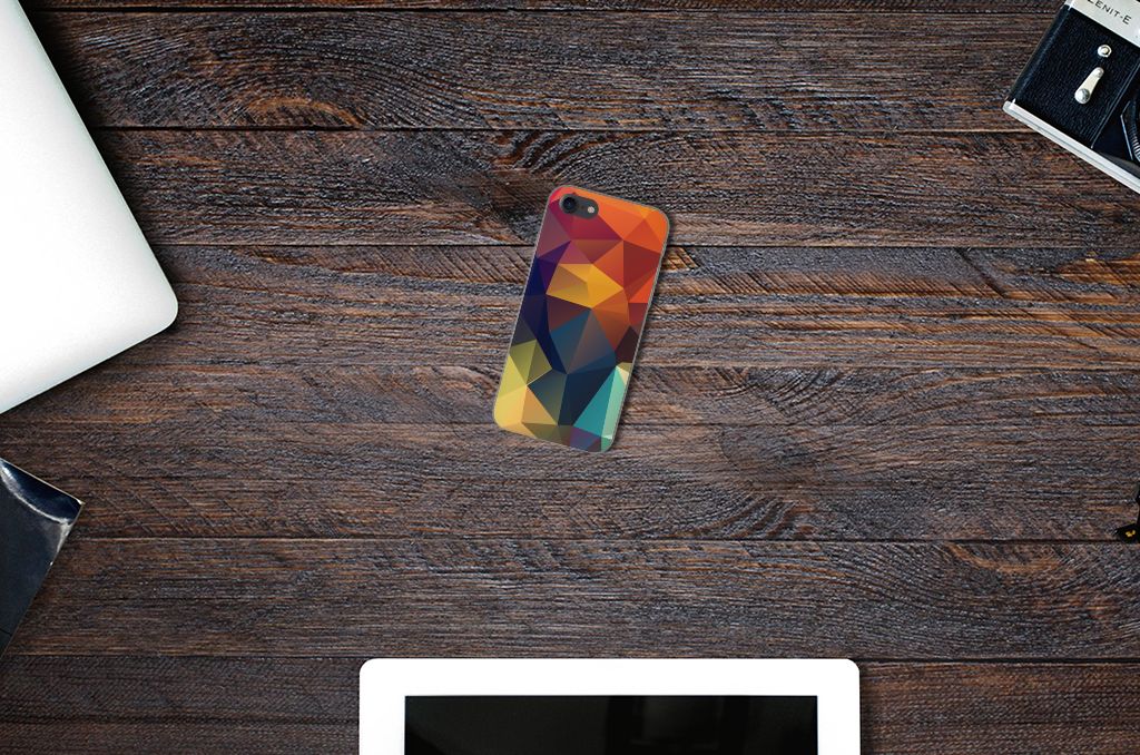 iPhone SE 2022 | SE 2020 | 8 | 7 TPU Hoesje Polygon Color