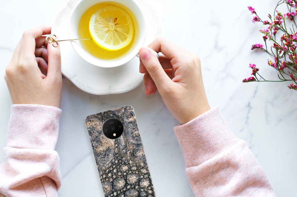 OnePlus 7T TPU Hoesje Krokodillenprint