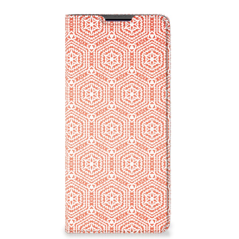 Motorola Edge 30 Pro Hoesje met Magneet Pattern Orange - B2C Telecom